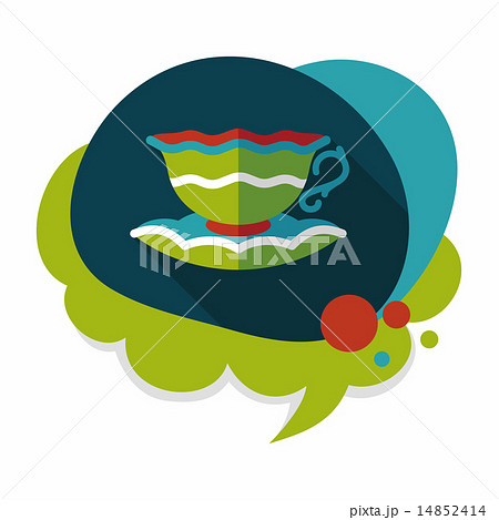 coffee cup flat icon with long shadow,eps10 coffee cup flat icon with long shadow,eps10 14852414