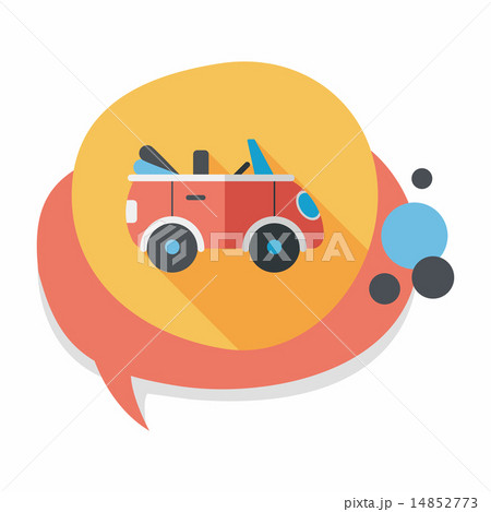 Transportation open car flat icon with long shadow,eps10 Transportation open car flat icon with long shadow,eps10 14852773