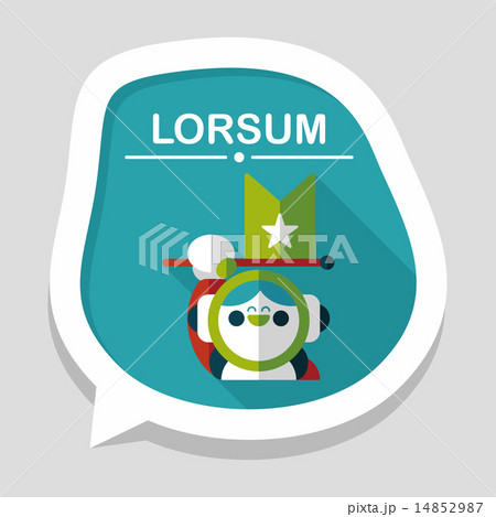 Space Astronaut flat icon with long shadow, eps10 Space Astronaut flat icon with long shadow, eps10 14852987