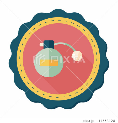 Perfume flat icon with long shadow,eps10 14853128