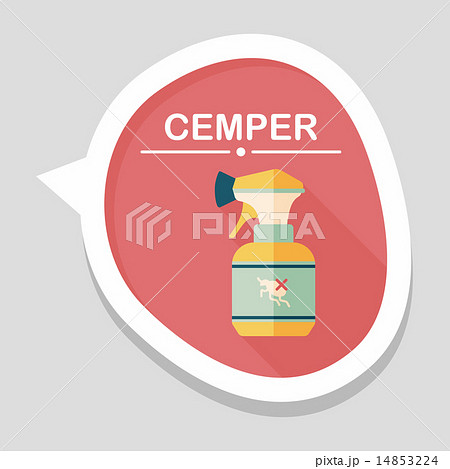 Pet flea spray flat icon with long shadow,eps10 Pet flea spray flat icon with long shadow,eps10 14853224