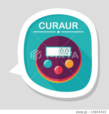 kitchenware timer flat icon with long shadow,eps10 kitchenware timer flat icon with long shadow,eps10 14853433