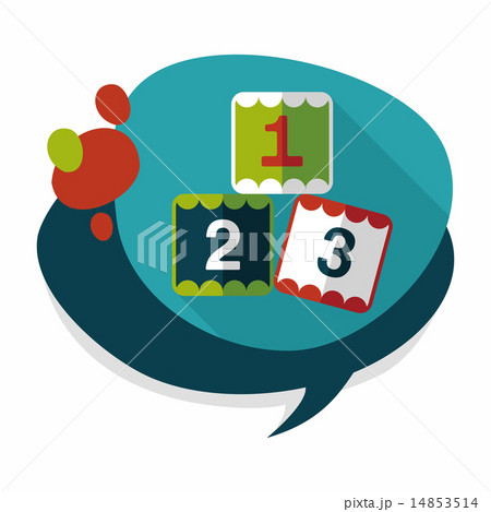 123 blocks flat icon with long shadow,eps10 123 blocks flat icon with long shadow,eps10 14853514