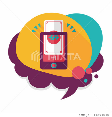 online shopping flat icon with long shadow,eps10 14854010