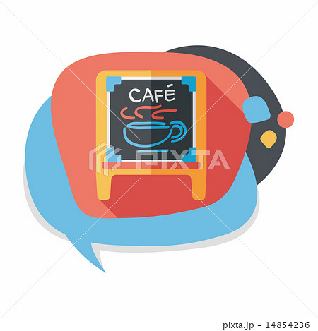 Coffee shop signs flat icon with long shadow,eps10 Coffee shop signs flat icon with long shadow,eps10 14854236