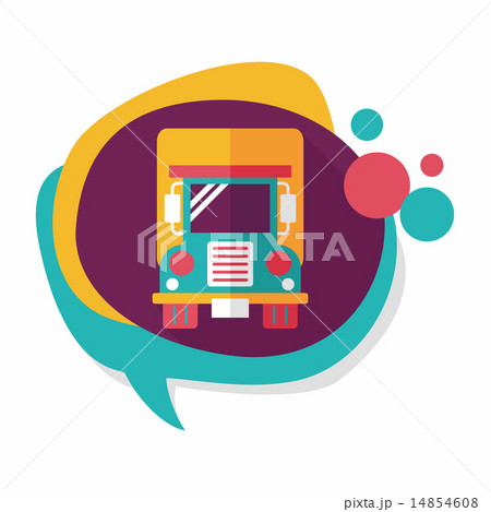 Transportation truck flat icon with long shadow,eps10 Transportation truck flat icon with long shadow,eps10 14854608