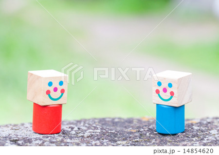 人物の積木　オモチャ 14854620