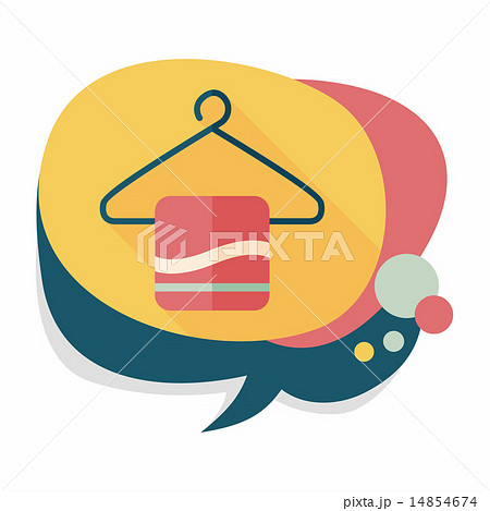 towel hanger flat icon with long shadow,eps10 14854674