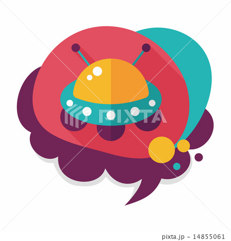 Space flat icon with long shadow,eps10 14855061