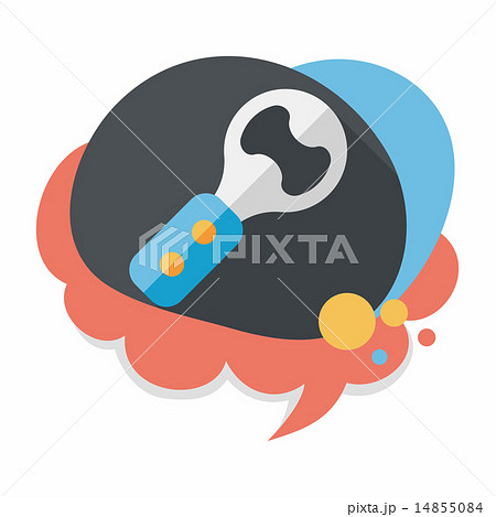 kitchenware corkscrew flat icon with long shadow,eps10 14855084