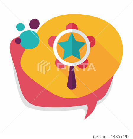 baby rattle flat icon with long shadow,eps10 14855195