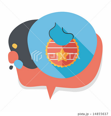 baby bib flat icon with long shadow,eps10 baby bib flat icon with long shadow,eps10 14855637