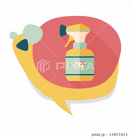 Pet flea spray flat icon with long shadow,eps10 14855925