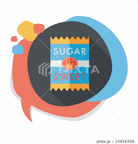 sugar packet flat icon with long shadow,eps10 14856566