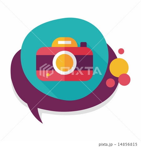 camera flat icon with long shadow,eps10 14856815
