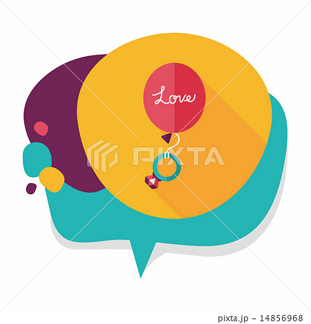 wedding balloons with diamond rings flat icon with long shadow,e wedding balloons with diamond rings flat icon with long shadow,e 14856968