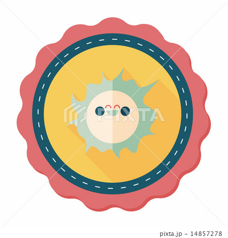 Space sun flat icon with long shadow,eps10 Space sun flat icon with long shadow,eps10 14857278
