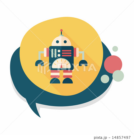 Space robot flat icon with long shadow,eps10 Space robot flat icon with long shadow,eps10 14857497