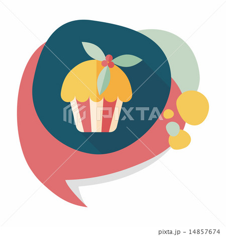Christmas cake flat icon with long shadow,eps10 Christmas cake flat icon with long shadow,eps10 14857674