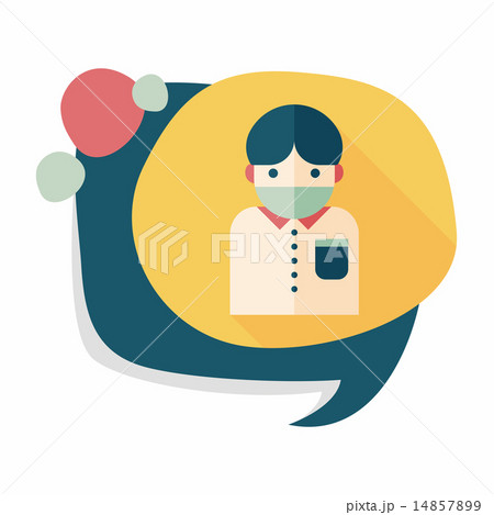 Patient flat icon with long shadow,eps10のイラスト素材 [14857899] - PIXTA