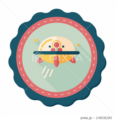 Space flat icon with long shadow,eps10 Space flat icon with long shadow,eps10 14858285