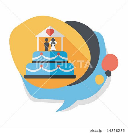 wedding cake flat icon with long shadow,eps10 wedding cake flat icon with long shadow,eps10 14858286