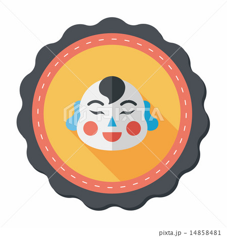 Chinese New Year flat icon with long shadow,eps10, Maitreya doll Chinese New Year flat icon with long shadow,eps10, Maitreya doll 14858481