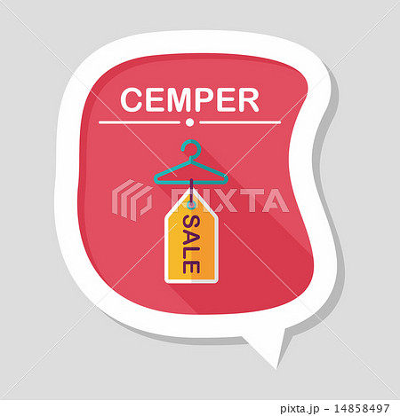 shopping clothes hanger flat icon with long shadow,eps10 shopping clothes hanger flat icon with long shadow,eps10 14858497