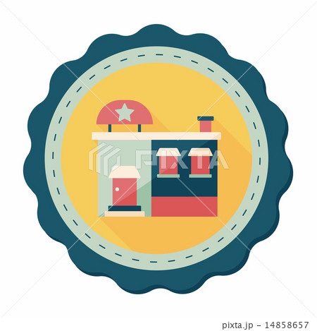 Building factory flat icon with long shadow,eps10 Building factory flat icon with long shadow,eps10 14858657