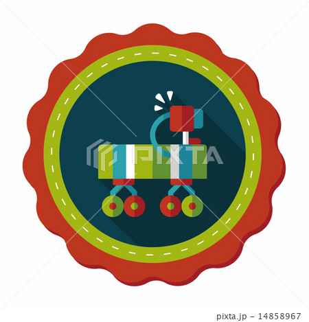 Space Rover flat icon with long shadow,eps10 Space Rover flat icon with long shadow,eps10 14858967