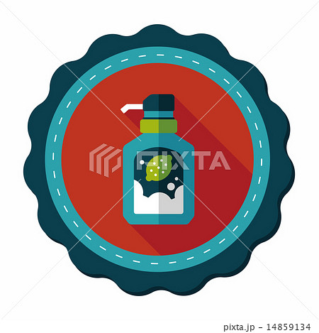 kitchenware dish soap flat icon with long shadow,eps10 kitchenware dish soap flat icon with long shadow,eps10 14859134