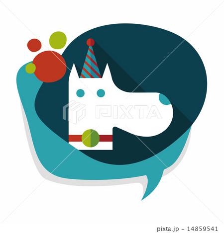 dog birthday flat icon with long shadow,eps10 dog birthday flat icon with long shadow,eps10 14859541