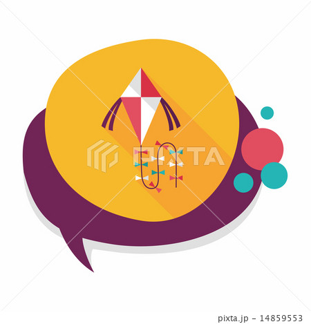 kite flat icon with long shadow,eps10 14859553