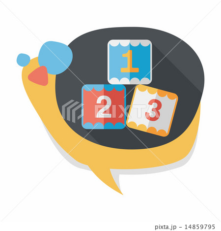 123 blocks flat icon with long shadow,eps10 123 blocks flat icon with long shadow,eps10 14859795