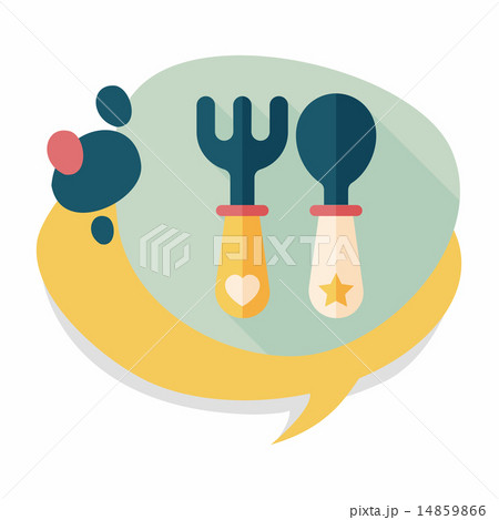 dishware and cutlery flat icon with long shadow,eps10 dishware and cutlery flat icon with long shadow,eps10 14859866