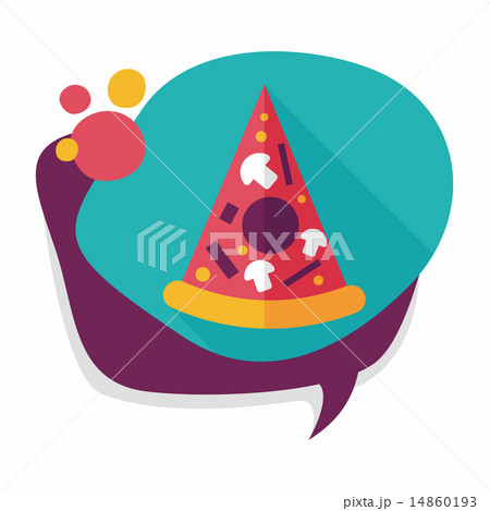 Pizza flat icon with long shadow,eps10 14860193