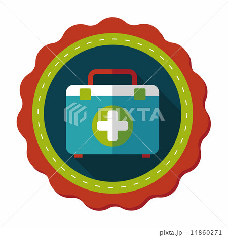 first aid kit flat icon with long shadow,eps10 first aid kit flat icon with long shadow,eps10 14860271