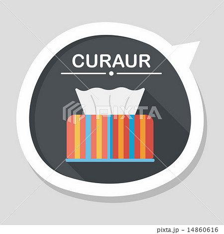 kitchenware tissue paper flat icon with long shadow,eps10 14860616