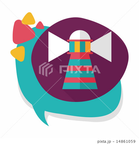Lighthouse flat icon with long shadow,eps10 Lighthouse flat icon with long shadow,eps10 14861059