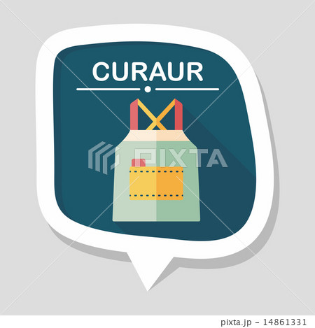 kitchenware apron flat icon with long shadow,eps10 kitchenware apron flat icon with long shadow,eps10 14861331