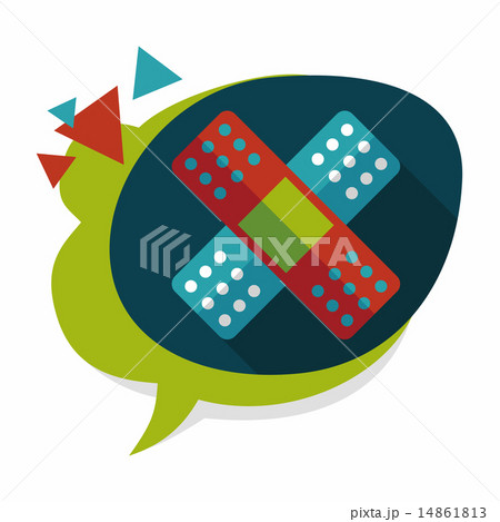 medical bandage flat icon with long shadow,eps10 medical bandage flat icon with long shadow,eps10 14861813