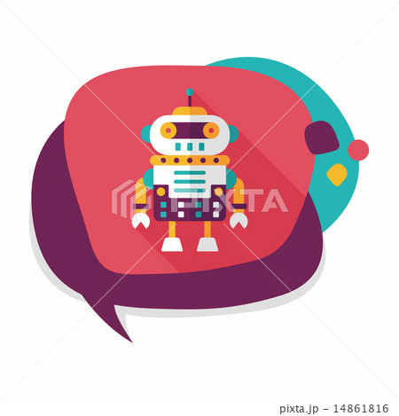robot concept flat icon with long shadow,eps10 robot concept flat icon with long shadow,eps10 14861816