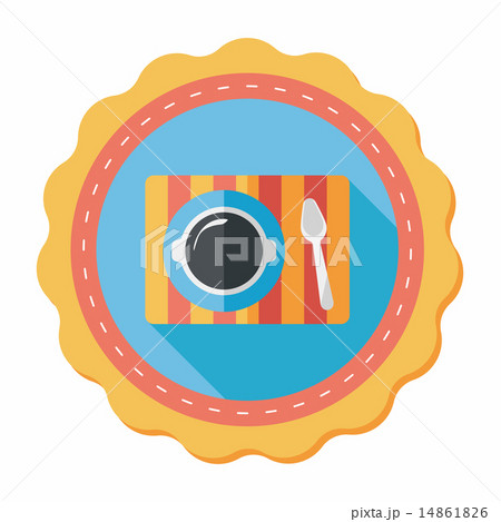 tableware flat icon with long shadow,eps10 tableware flat icon with long shadow,eps10 14861826