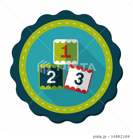 123 blocks flat icon with long shadow,eps10 123 blocks flat icon with long shadow,eps10 14862184