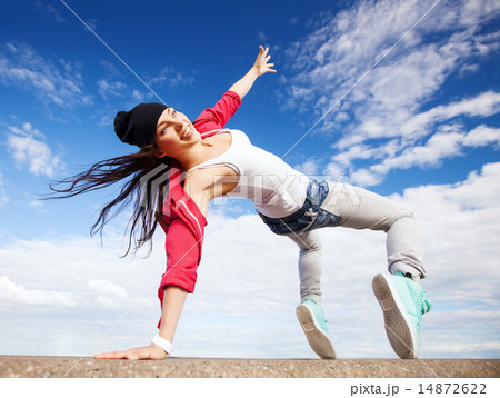 beautiful dancing girl in movement beautiful dancing girl in movement 14872622