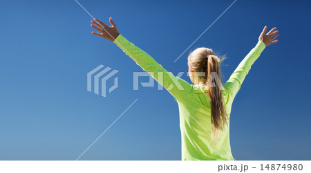 woman doing sports outdoors woman doing sports outdoors 14874980