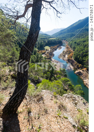 Mountains landscape with river 14878671