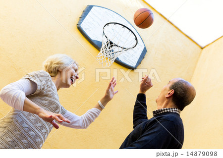 Elderly people playing with ball Elderly people playing with ball 14879098