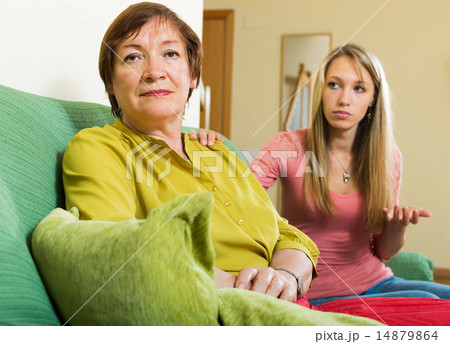Adult daughter tries reconcile with mature mother Adult daughter tries reconcile with mature mother 14879864