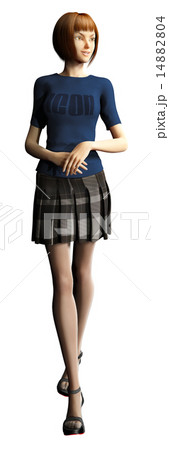 perming モデル体型の女性 14882804